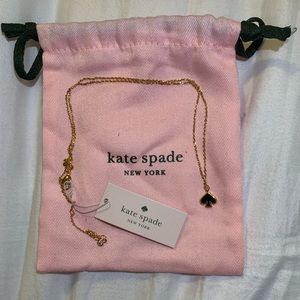 Kate Spade everyday spade enamel mini pendant - black - necklace